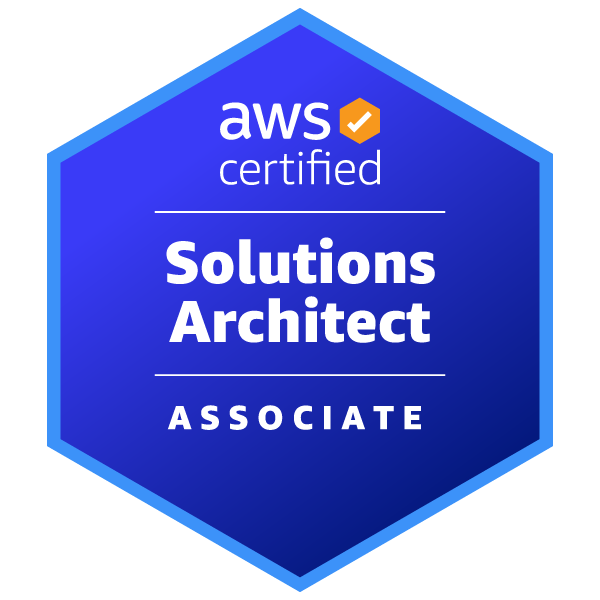 Amazon Web Services Solutions Architect - Associate certification badge